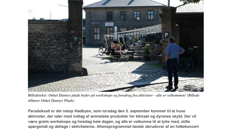 Veganerpartiet samler danske klima, miljø- og dyrerettighedsaktivister - gratis workshops og foredrag for alle