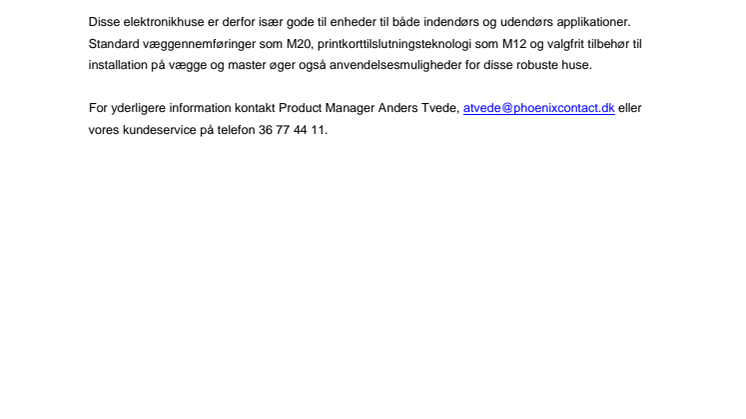 Elektronikhuse til barske omgivelser