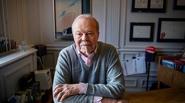 Thomas Johansson tilldelas regeringens hederspris för mångåriga insatser för svensk musikexport. Foto: Sofia Nahringbauer/Regeringskansliet