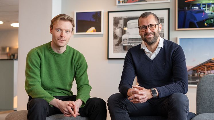 Philip Hägglund, vd Evify och Mattias Ångström, Head of Mobility Solutions på OKQ8.