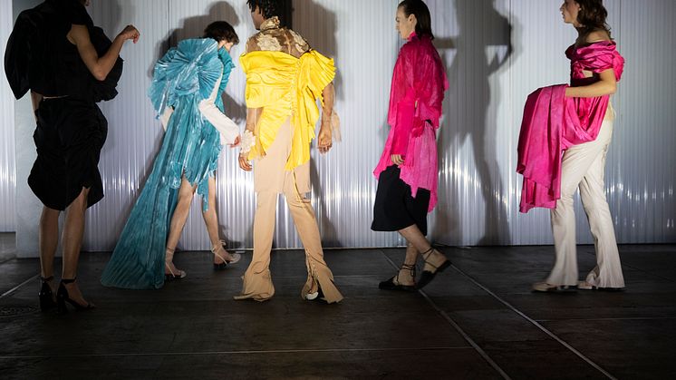 Robin Söderholms examenskollektion från Beckmans på Designers' Nest på Copenhagen Fashion Week i februari 2021. Foto Tine Bek.