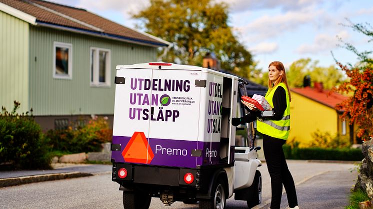 Idag är Premos hemleveranser utsläppsfria i hela Stockholm 