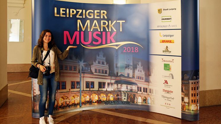 Leipziger Markt Musik - Präsentationswand 