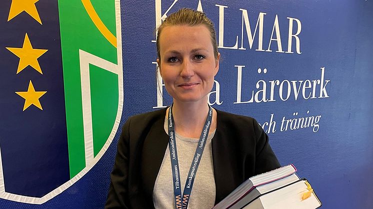 Caroline Falck, ny juridiklärare på Kalmar Fria Läroverk