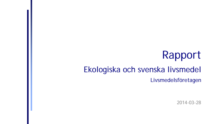4 av 10 väljer ekologisk mat