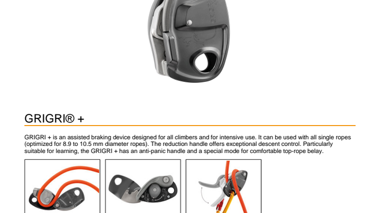 Produktfakta Petzl GriGri+