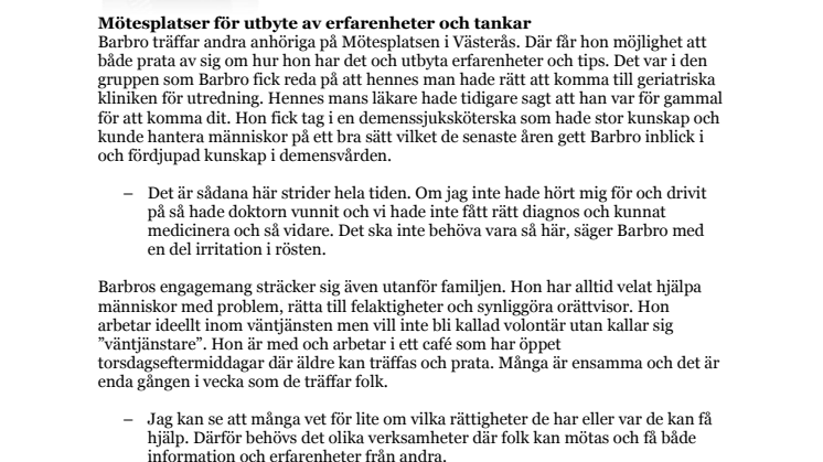 Samhällsengagerad anhörig