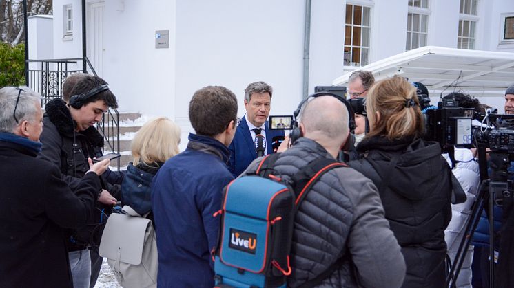 Robert Habeck während seines Besuchs in Oslo Anfang Januar. 