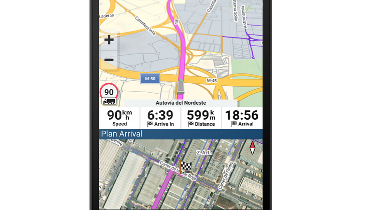 Garmin_dezl LGV 810_1010_Split Screen (c) Garmin Deutschland GmbH