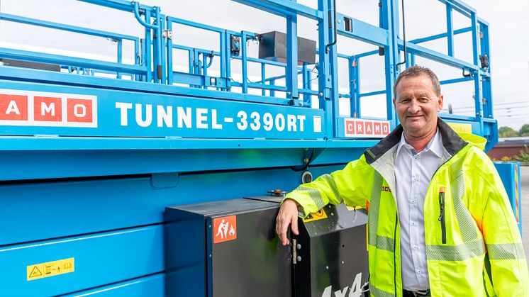 Produktdirektør i Cramo, Roy Lund er svært fornøyd med ny rekord.