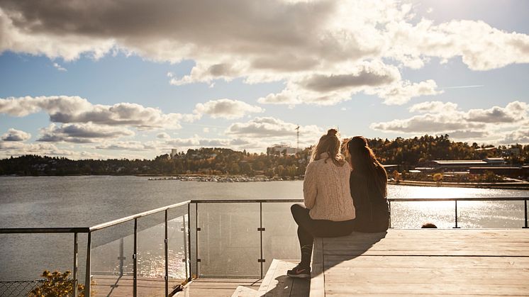 Utsikt vid Stallbacken Edsvik i Sollentuna kommun
