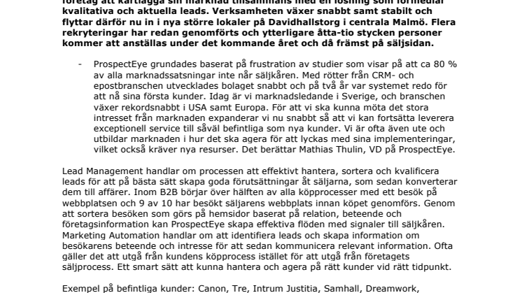 Snabbväxande Malmöbolag växlar upp i nya lokaler med fler medarbetare och nya kunder