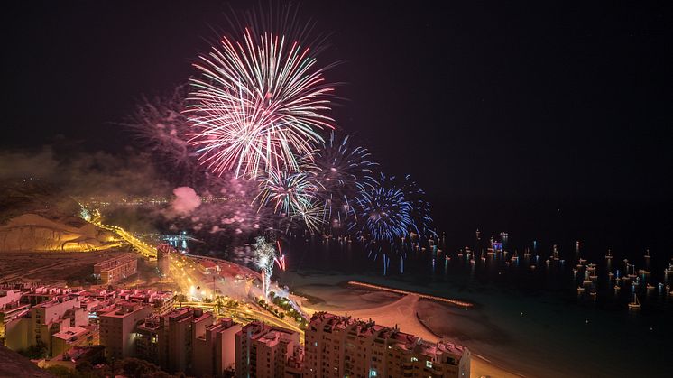 Festivalen Hogueras de San Juan i Alicante