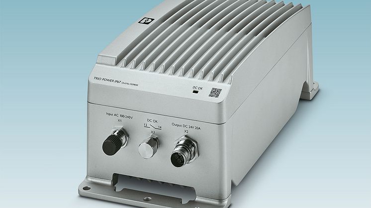 Power supply with IP67 protection