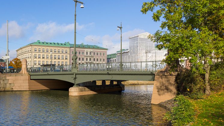 Bilden visar hur den nya Vasabron kommer att ser ut när den är färdig 2018. Illustration: ÅF
