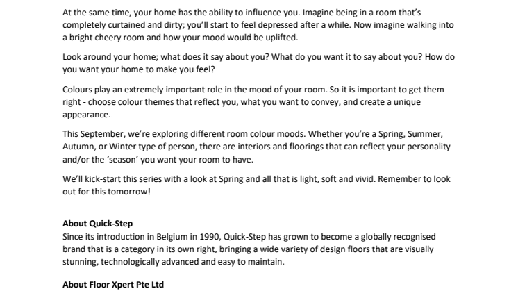 Which Colours Best Reflect the Mood of Your Room?