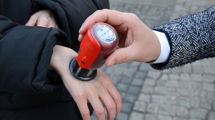 Der erste Stempel wird vergeben