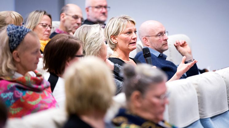 Publikfråga under konferens Kunskapslyft för Stockholm-Mälarregionen