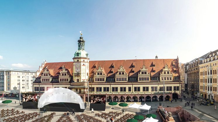 Leipziger Markt Musik - Grafik vom geplanten Aufbau