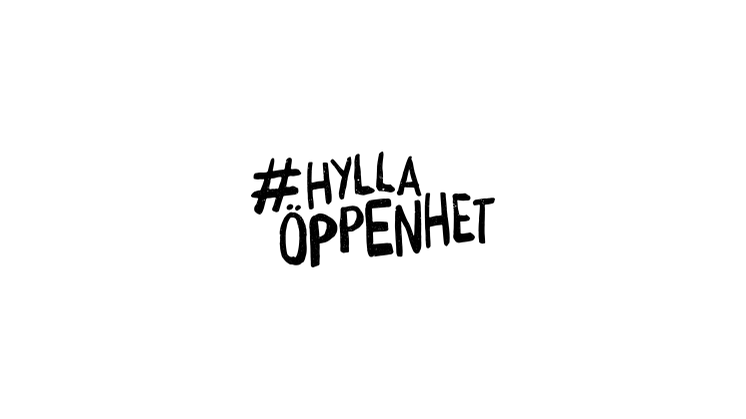 Hylla öppenhet logo svart vektorgrafik FRI ANVÄNDNING