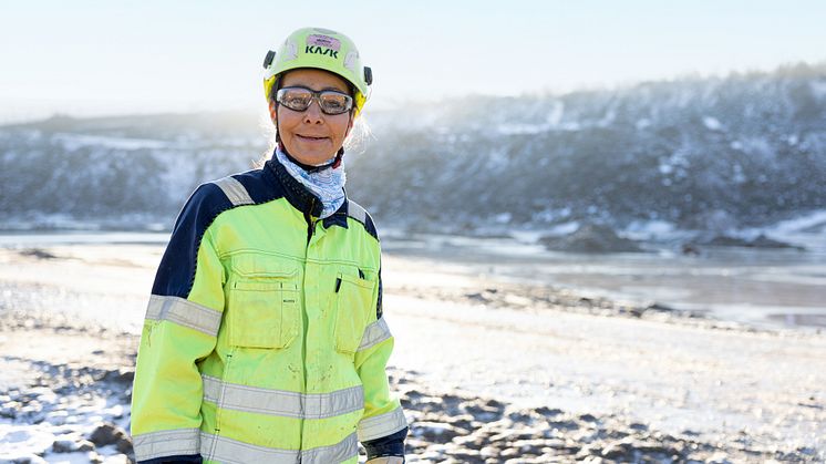 Marie Apelgren, arbetsledare Cementa i Skövde