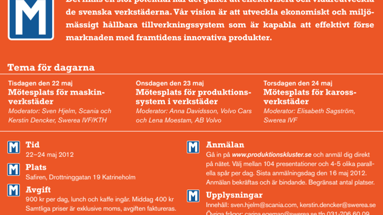 Mötesplats för framtidens framgångsrika verkstäder!