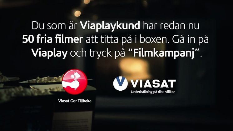 Nio ton Popcorn på väg ut till Viasats kunder