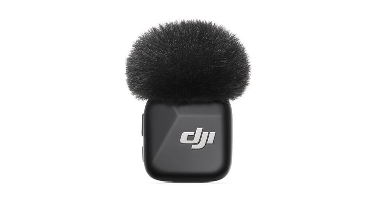 DJI Mic Mini Transmitter（Infinity Black）+Windscreen（Black）—Front View.jpg