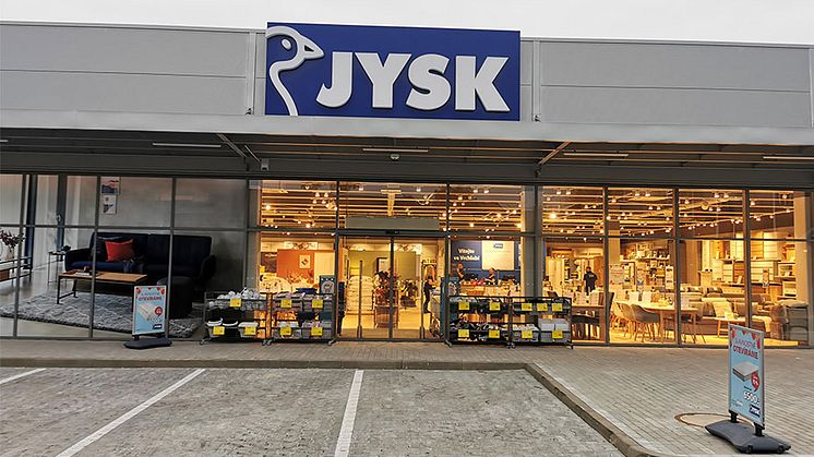 Stoprvní prodejna JYSK 