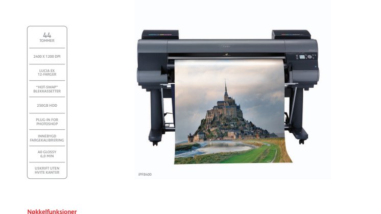 Canon iPF8400 brosjyre
