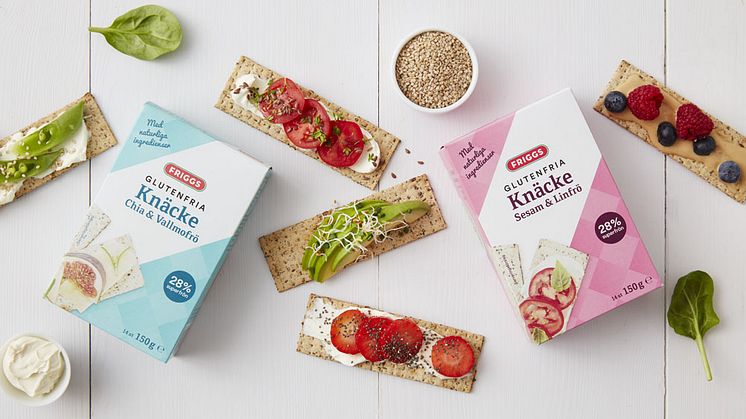 Friggs lanserar glutenfritt knäcke med superfrön