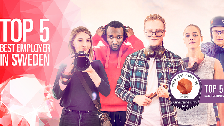 Sigma Technology Ranked 5th Best Employer in Sweden