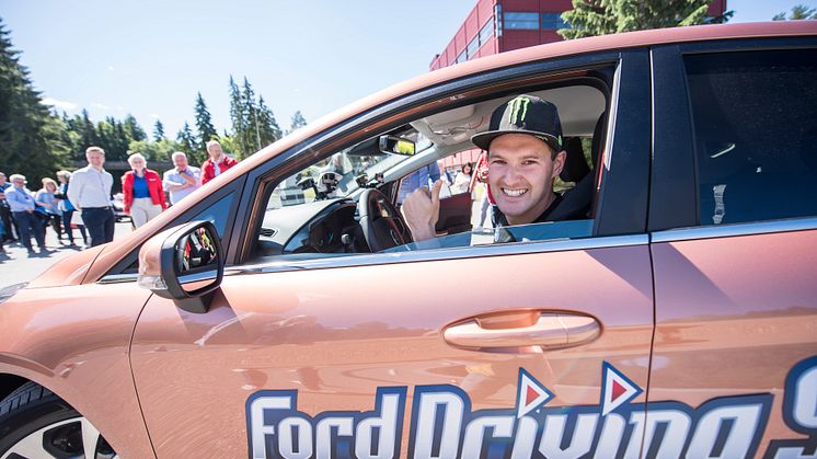 Fra pressekonferansen hvor Ford Motor Norge og forsikringsselskapet If lanserer et unikt opplæromgsprogram for unge sjåfører Ford Driving Skills for Life