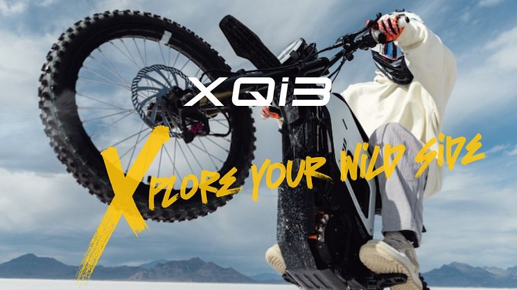 XQi3 dirt bike – en adrenalinfylld, el-dirtbike som är laglig att köra i trafiken med överlägsna terrängegenskaper, skapad för äventyrslystna själar.