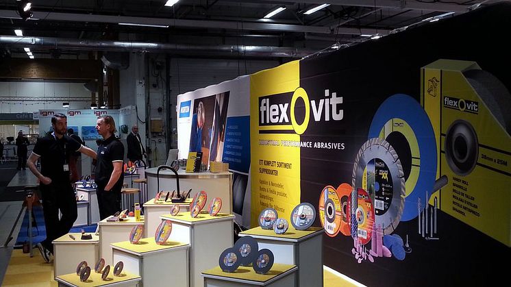 Många nyheter från Flexovit på Svetsmässan