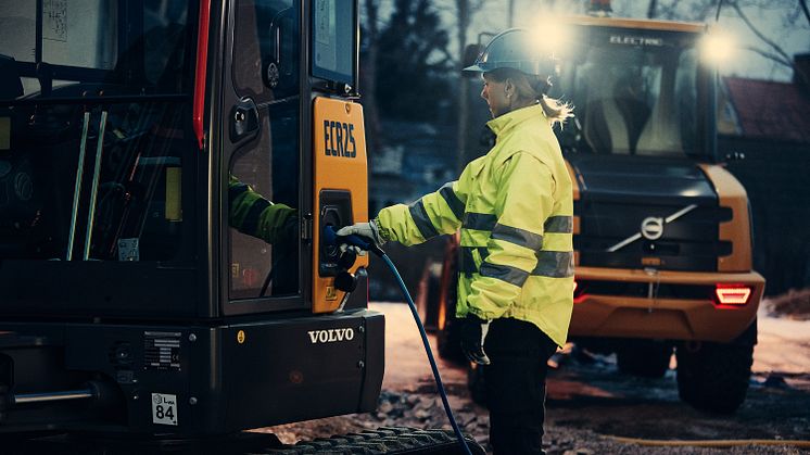 Volvo eldrivna kompaktmaskiner