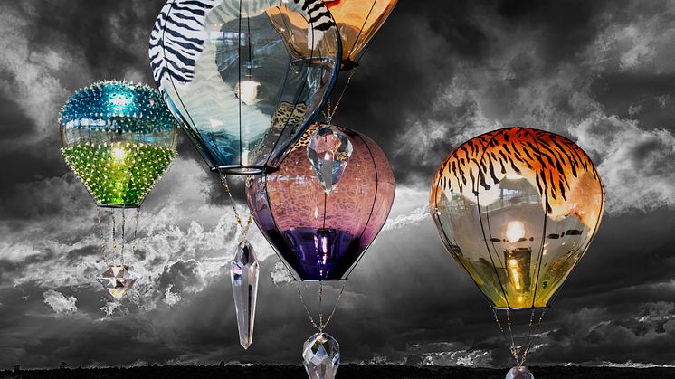 Luftballonger av Kjell Engman Foto: Kosta Boda