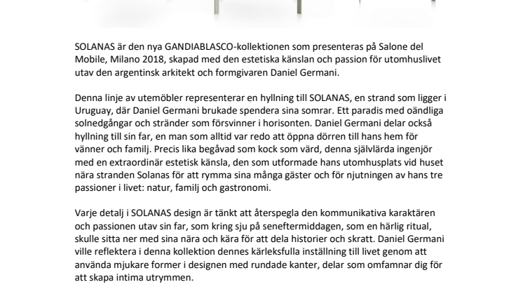 SOLANAS är GandiaBlascos kollektion med den innovativa ytan Dekton® by Cosentino