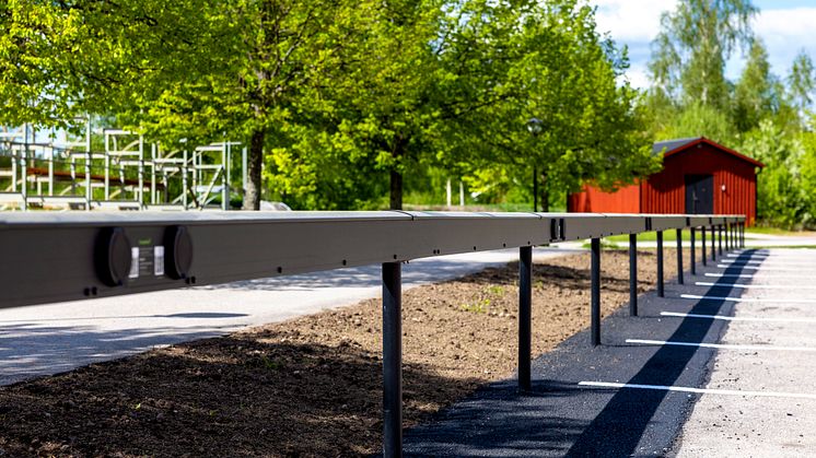 ChargeNode Power Bar på Astrid Lindgrens Världs parkering i Vimmerby