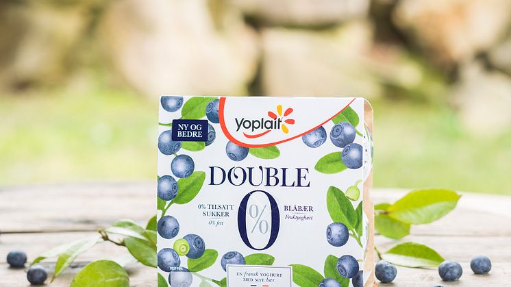 Yoplait Double 0% Blåbær