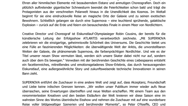 SUPERNOVA – a journey to the stars: eine Reise von der Erde zu den Sternen