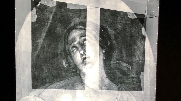 The Death of Lucretia painting at The Bowes Museum
