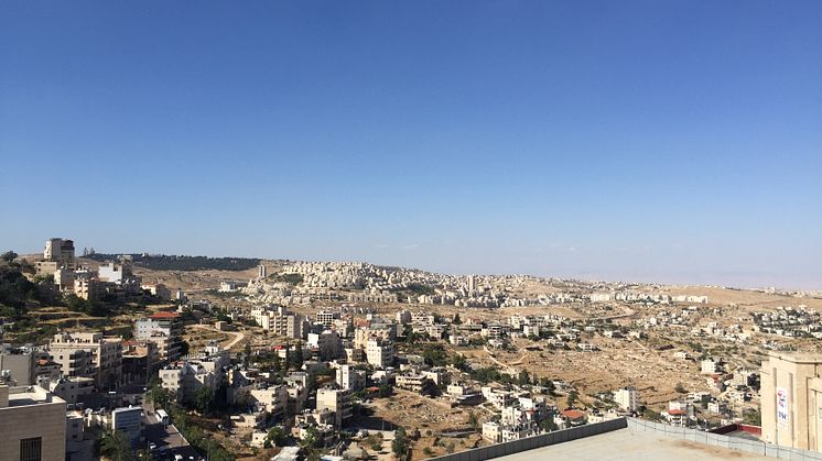 Bethlehem with settlements (Photo credit: Mark Griffiths)