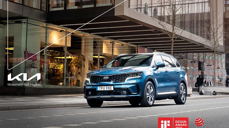 Nya Kia Sorento vinner dubbla designpriser 