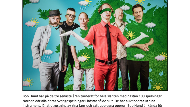 Bob Hund intar Furuviks Stora Scen i sommar
