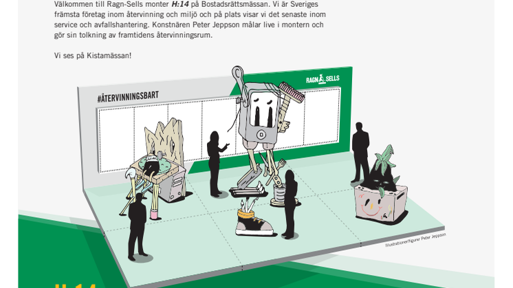 Vi målar upp framtidens återvinningsrum live - på Kistamässan