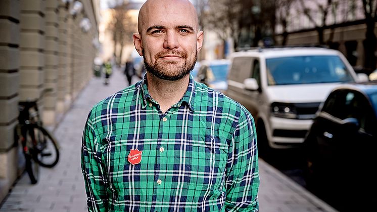 — Från att en person i veckan hört av sig så är det nu fem-sex stycken och många vill gå med i våra onlinegrupper, säger Christian Edlund, samordnare för stödarbetet inom Starta Om. Foto: Jonas Nimmersjö
