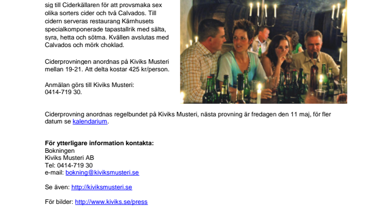 En afton i äpplets tecken - "Från Cider till Calvados"