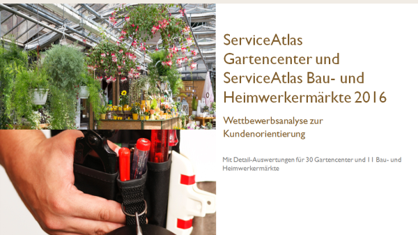 Baumärkte und Gartencenter aus Kundensicht  