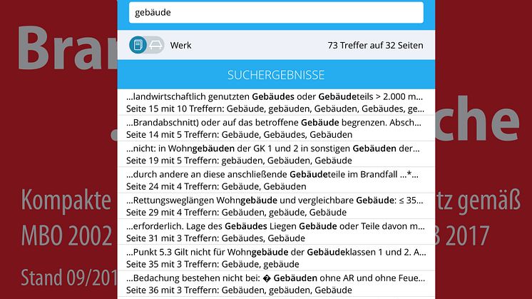 In den Schriften kann aktiv nach Begriffen gesucht und es können Lesezeichen gesetzt werden. Zudem lassen sich handschriftliche Anmerkungen sowie Bild- und Tondateien hinzufügen. 